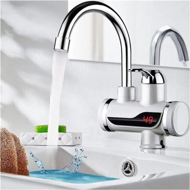 Electric Hot Water Heater Faucet – Instant Heating Stainless Steel Water Tap